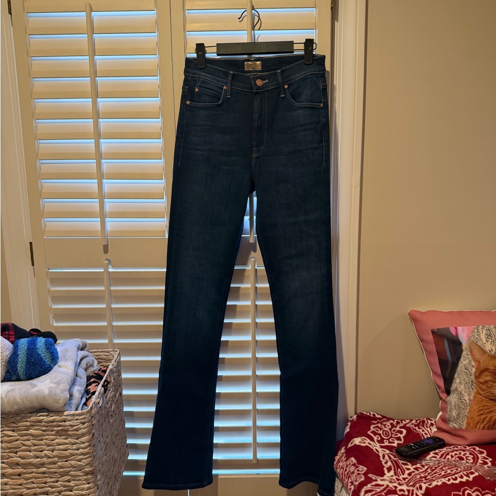 MOTHER Dark Indigo Boot Cut Jeans